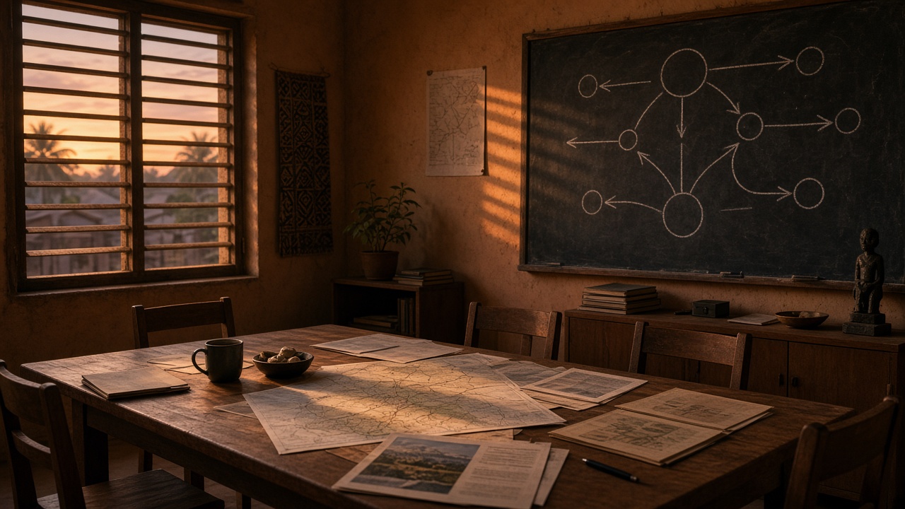 Programme office at dusk